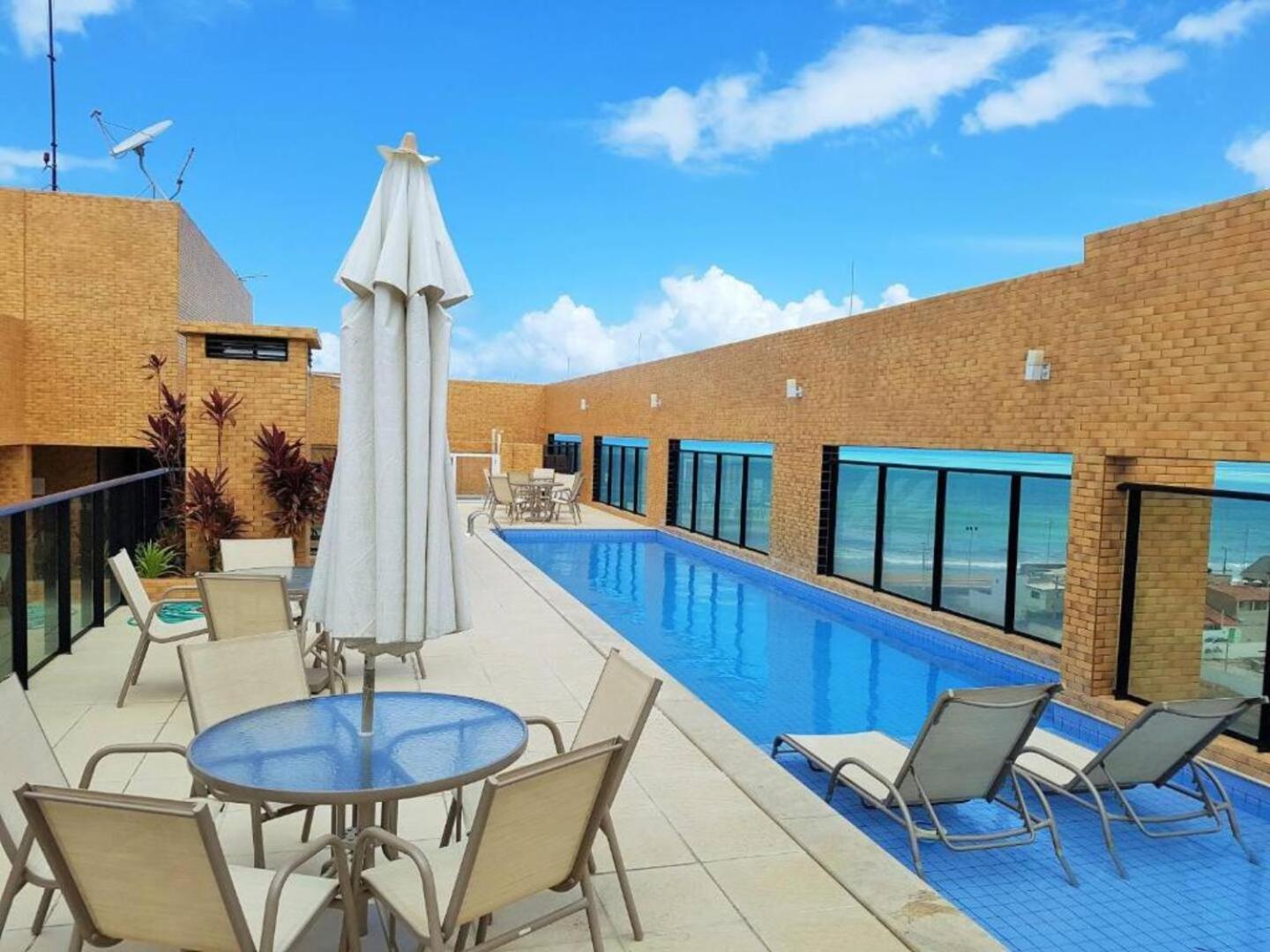 Apartamento 50M Praia- Piscina - Vista Mar - Academia - Maceió Екстериор снимка
